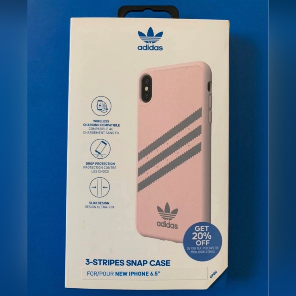 iPhone XS Max - Adidas 3-Stripes Snap Case (PINK/GRAY) - Picture 5 of 5
